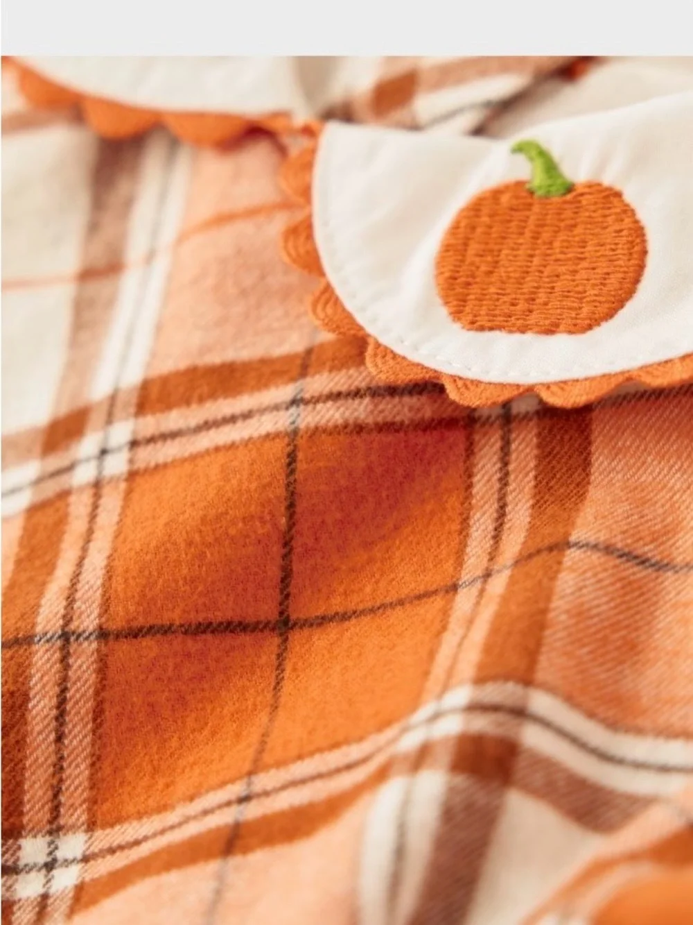 Gymboree Girls ‘Lil’ Pumpkin’ Plaid Dress with Matching Cardigan Size 6